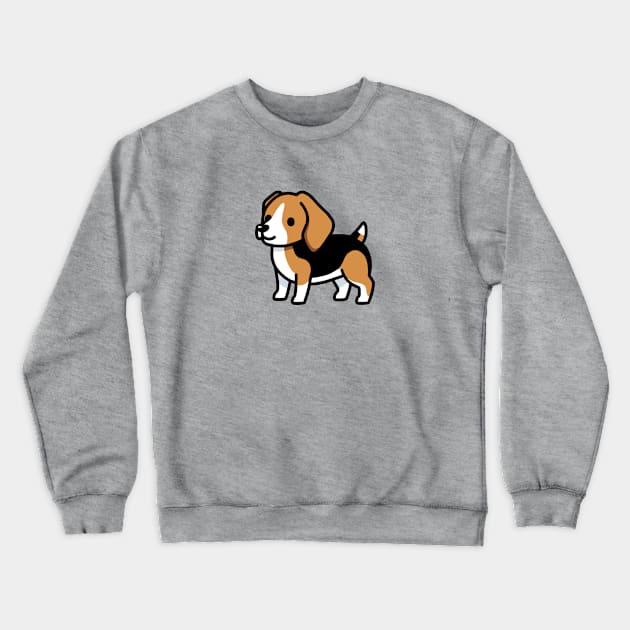 Beagle Crewneck Sweatshirt by littlemandyart